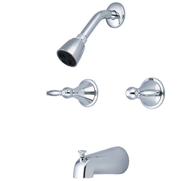 Central Brass Duble Lever Handle Tub and Shower Faucet Set Wayfair Canada